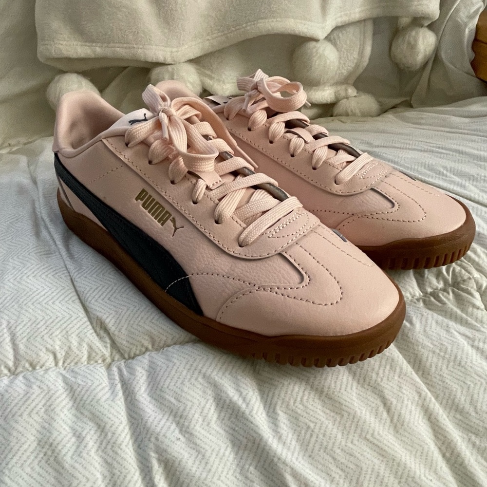 Pink and White Sneakers